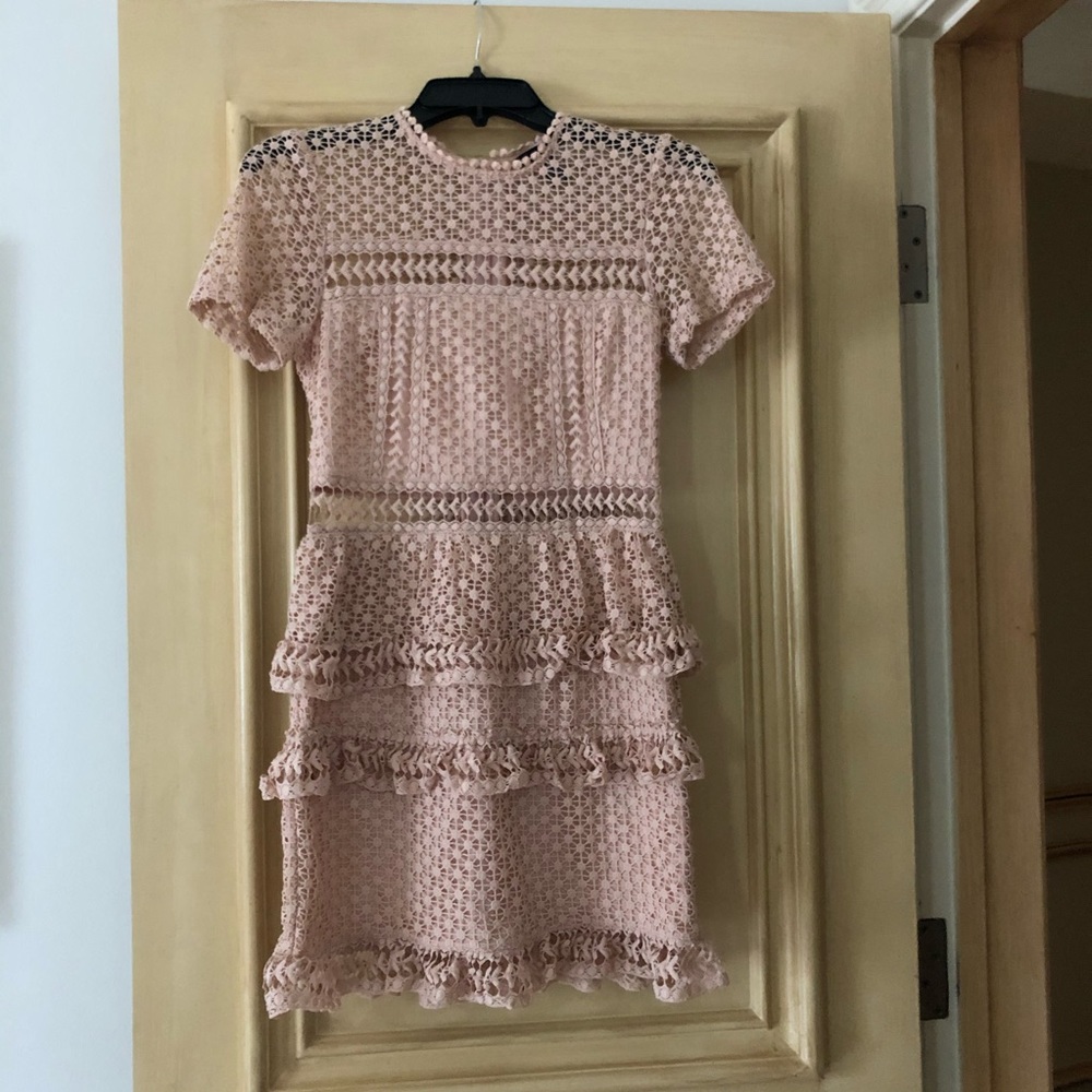 AQUA mini lace dress